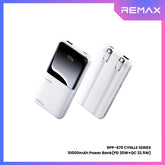 REMAX RPP-679 Cynlle Series 10000mAh PD+QC Fats Charging Power Bank(PD 20W+QC 22.5W) - White